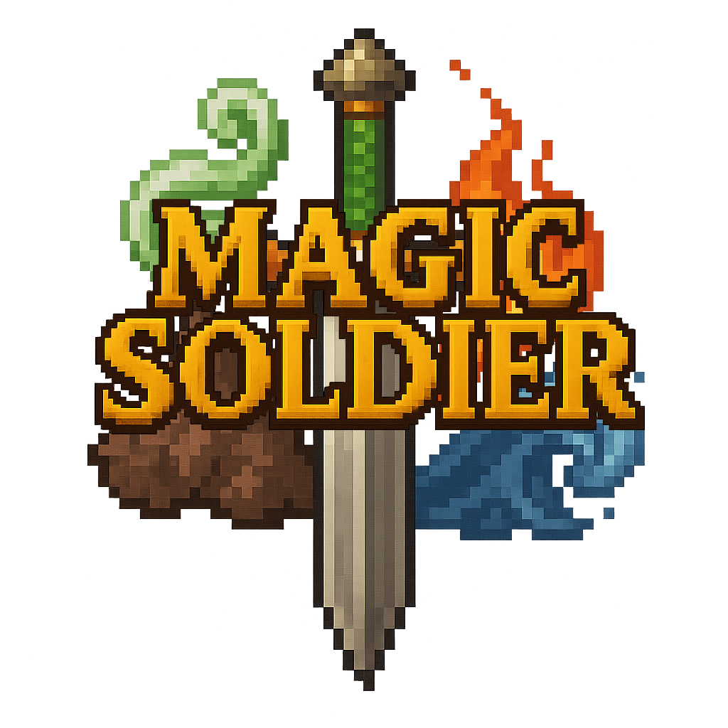 Magic Soldier - MMORPG 2D Pixel Art Gratuit logo